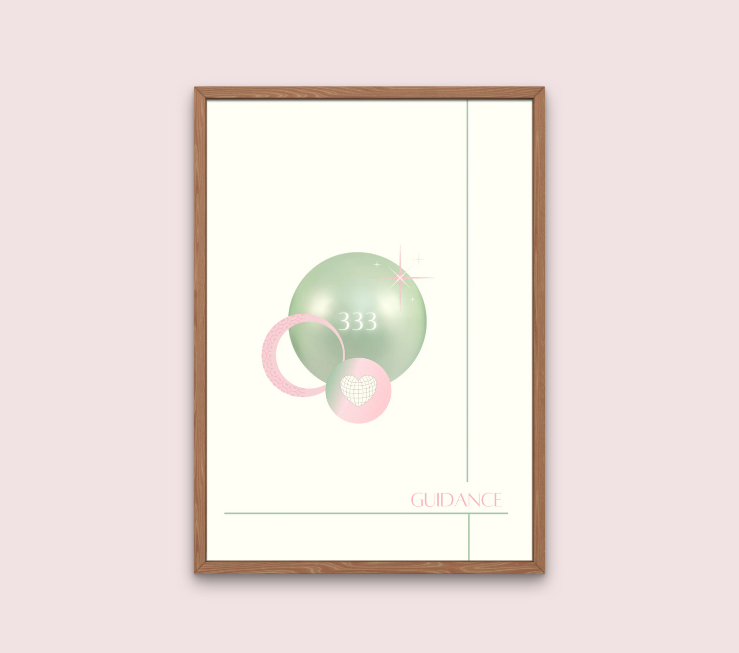 333 angel number poster art