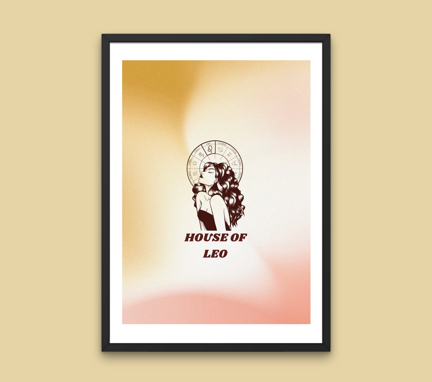House Of Leo Zodiac Wall Art Print