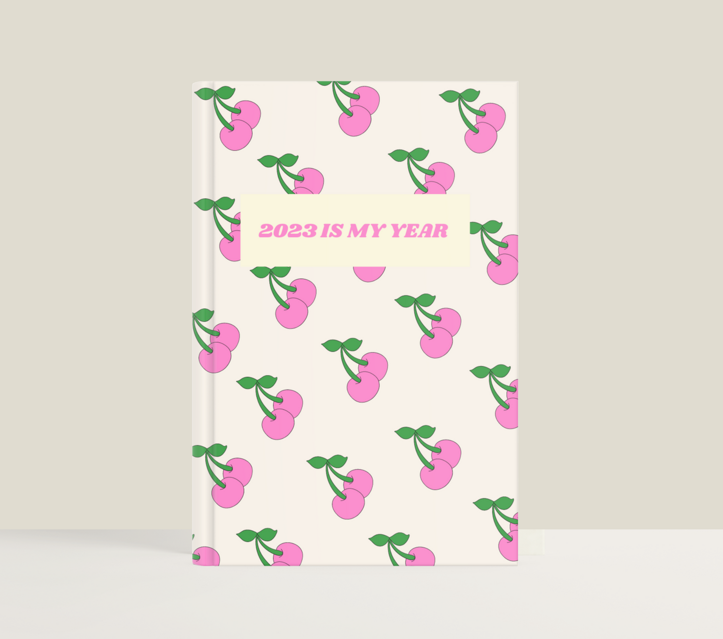 Personalised Pink Cherry 2025 Is My Year Diary