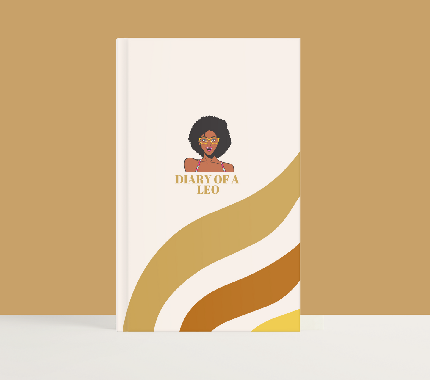 Yellow Leo Woman hardcover 2023 journal