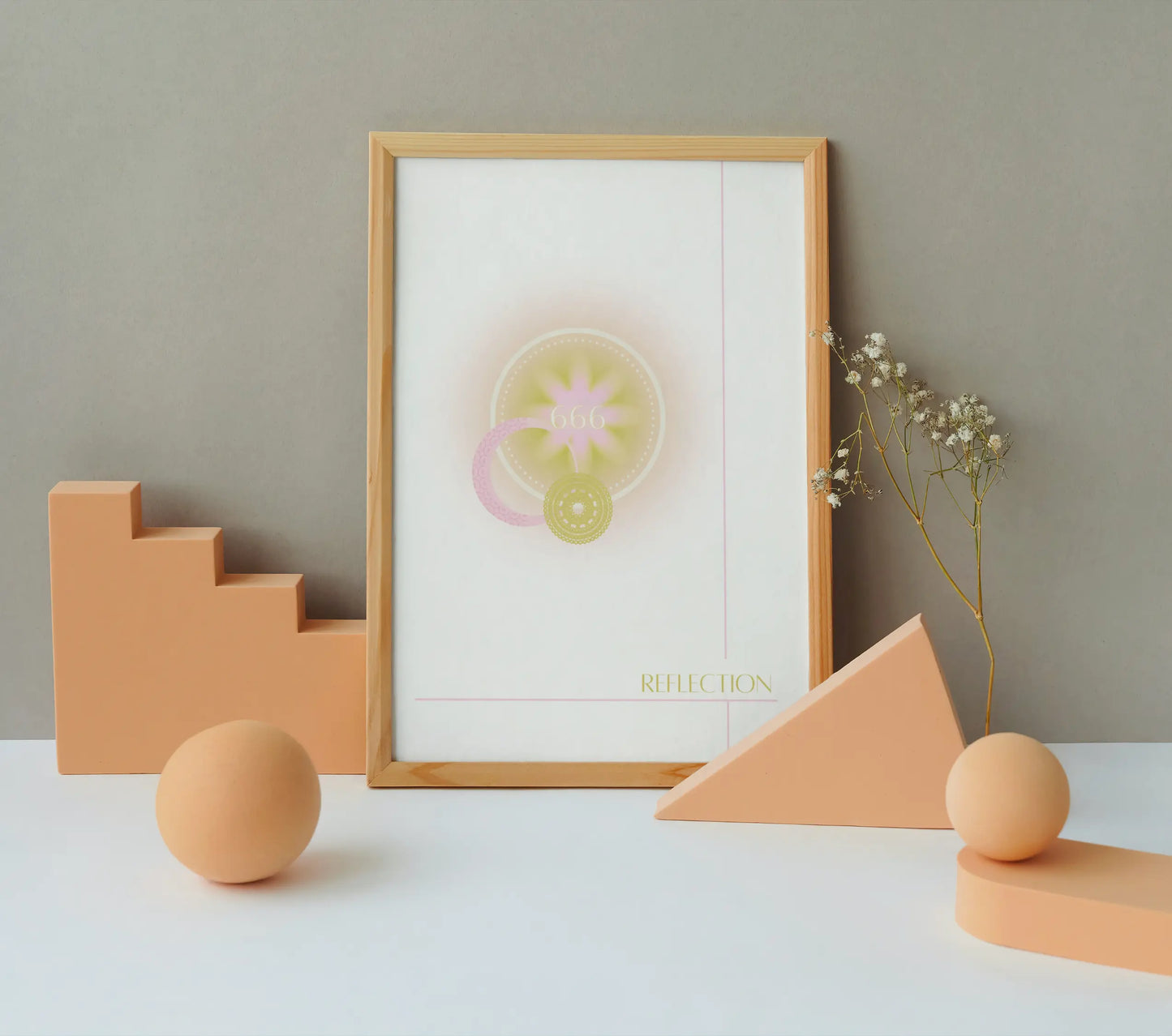 666 Angel Number Wall Art Print CreativeFemininity