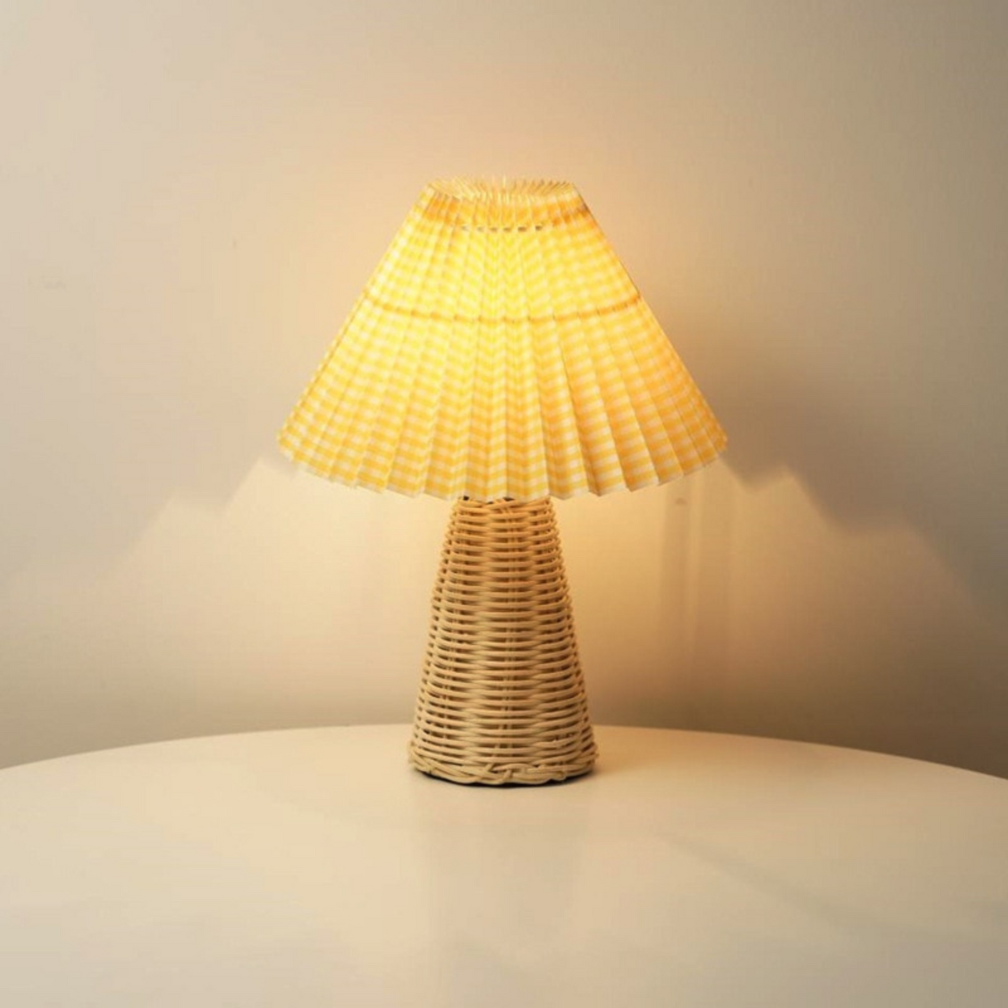 Vintage Japanese Rattan Lamp