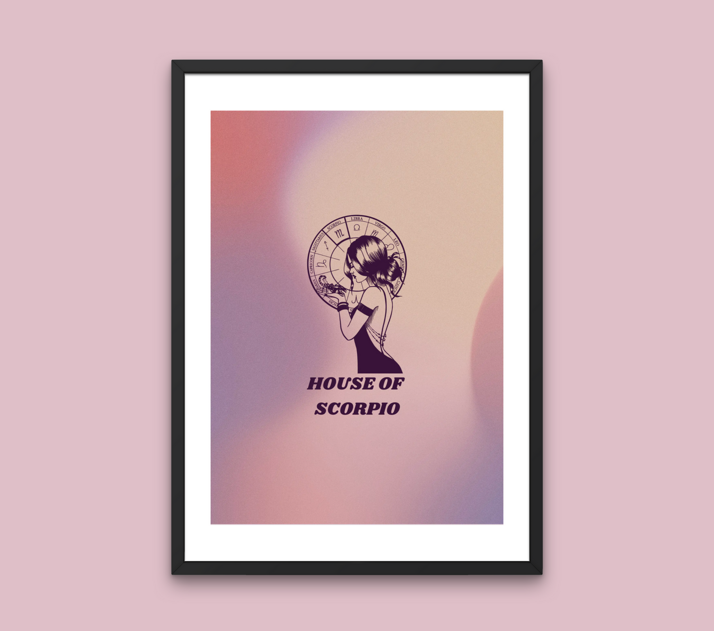 House Of Scorpio Zodiac Wall Art Print