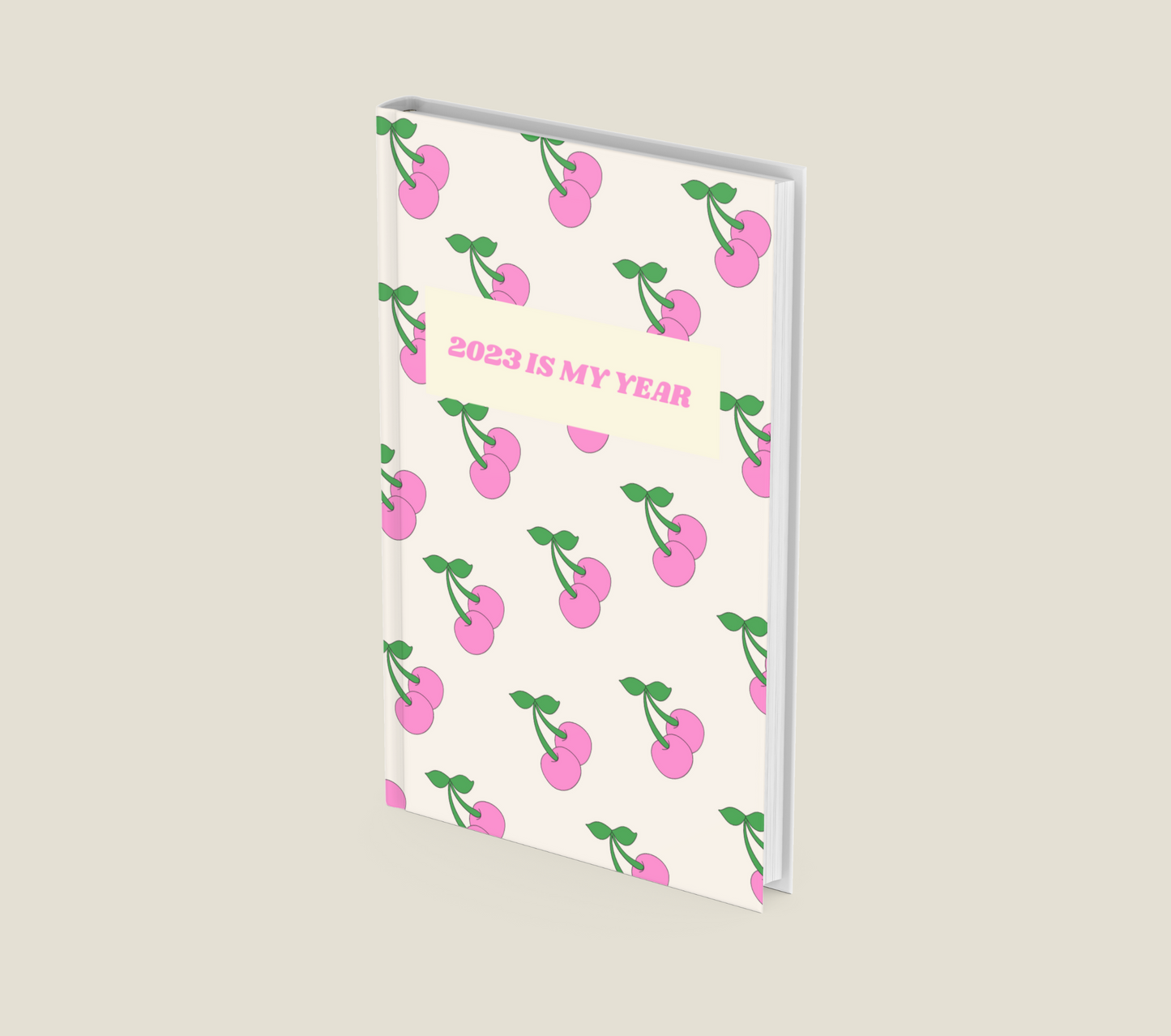 Personalised Pink Cherry 2025 Is My Year Diary