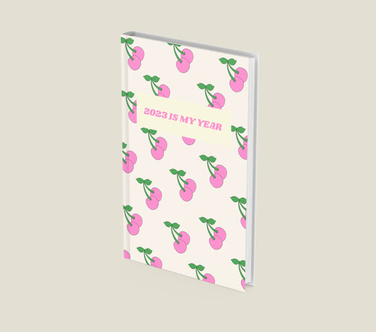 Personalised Pink Cherry 2026 Is My Year Diary CreativeFemininity