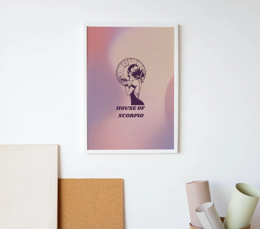 House Of Scorpio Zodiac Wall Art Print CreativeFemininity