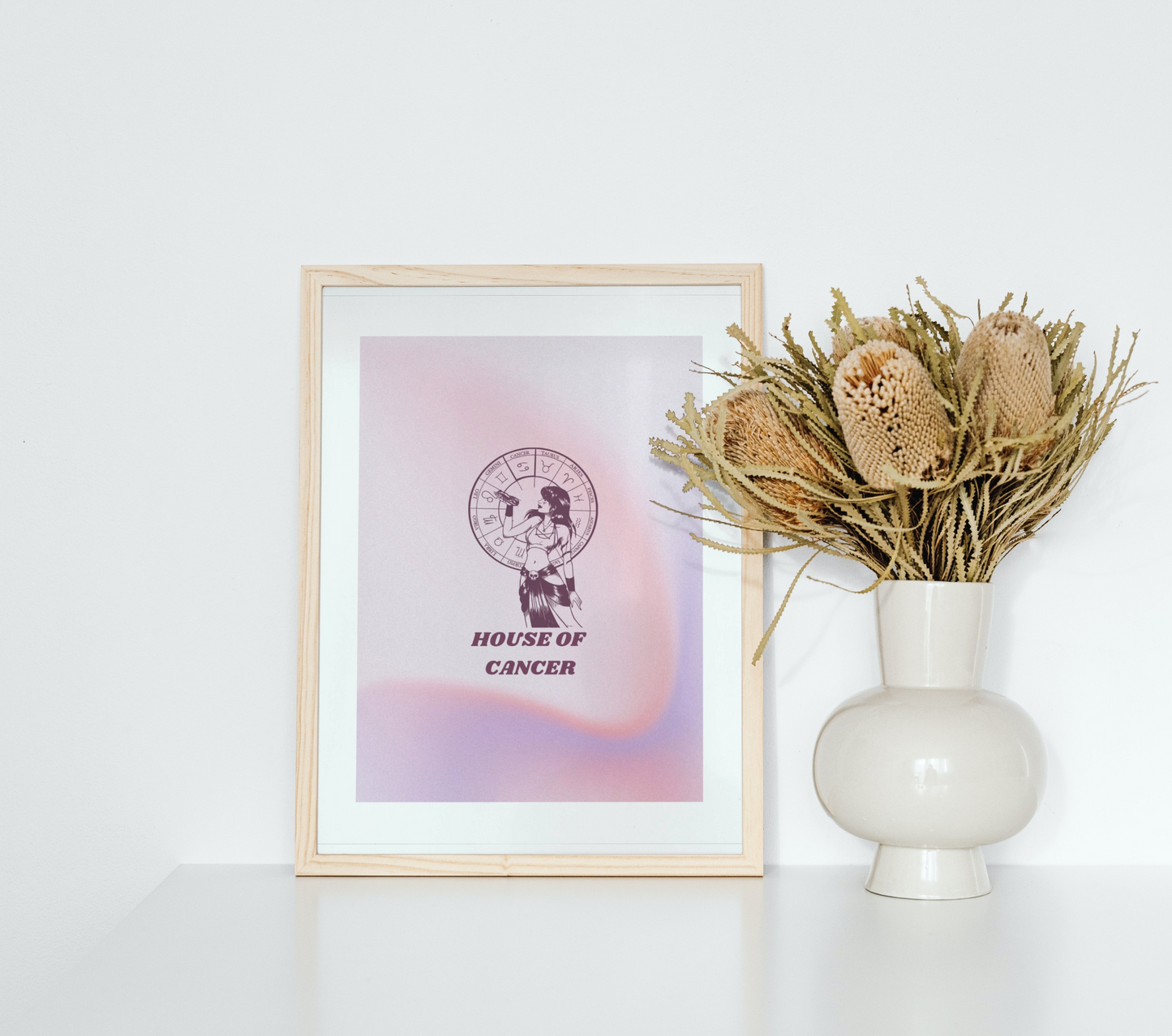 House Of Cancer Zodiac Wall Art Print