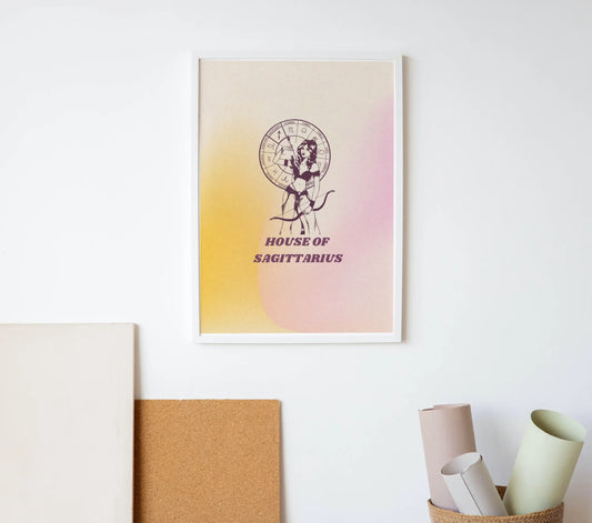 House Of Sagittarius Zodiac Wall Art Print CreativeFemininity