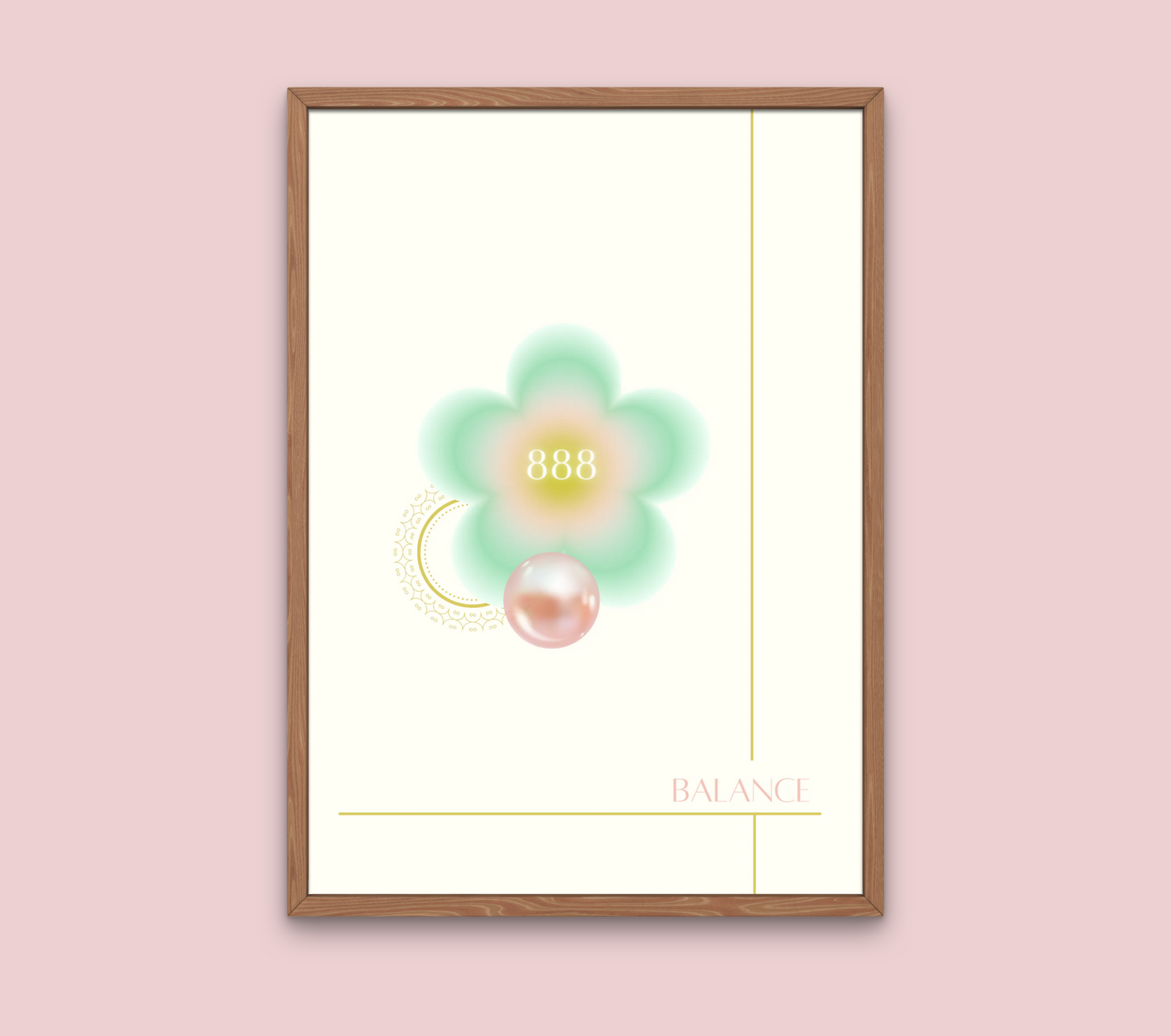 888 Angel Number Wall Art Print