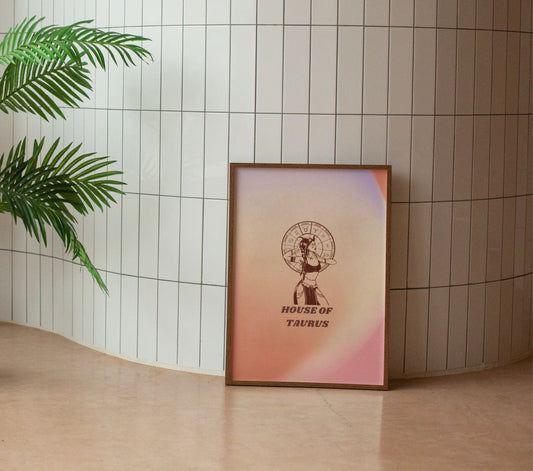 House Of Taurus Zodiac Wall Art Print CreativeFemininity