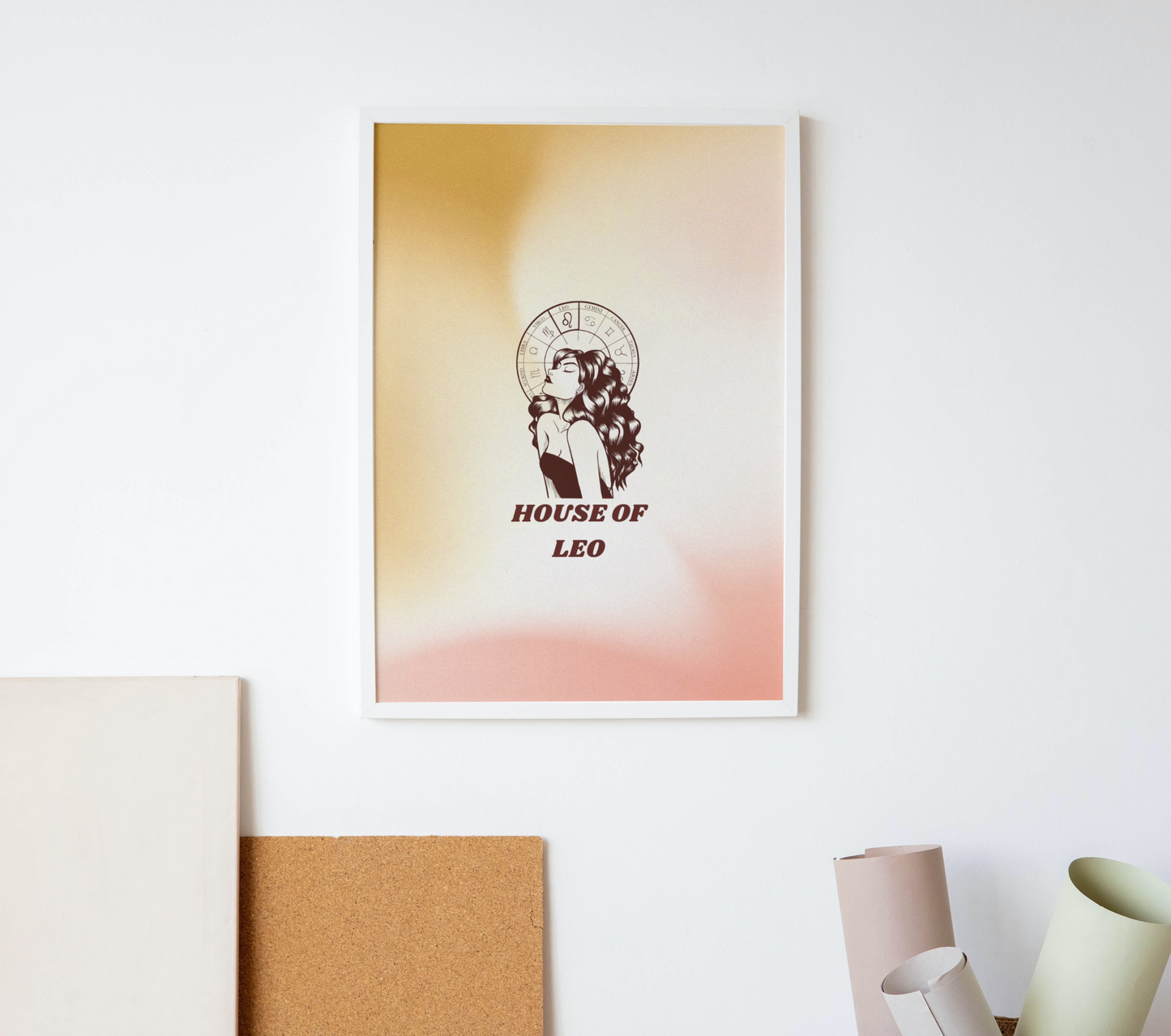 House Of Leo Zodiac Wall Art Print