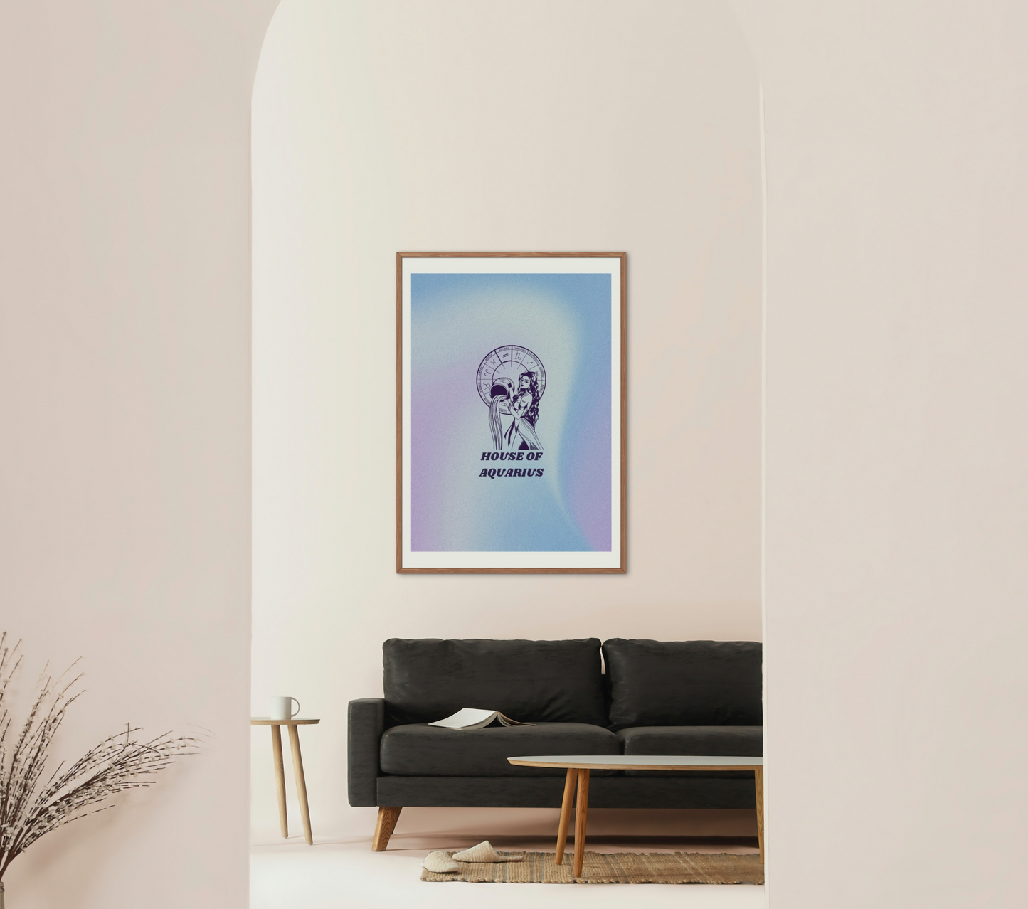 House Of Aquarius Zodiac Wall Art Print