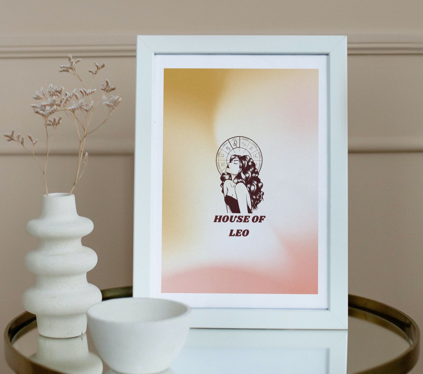 House Of Leo Zodiac Wall Art Print