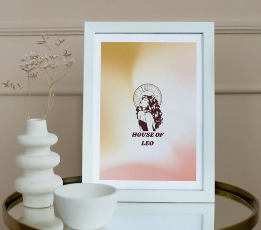 House Of Leo Zodiac Wall Art Print CreativeFemininity