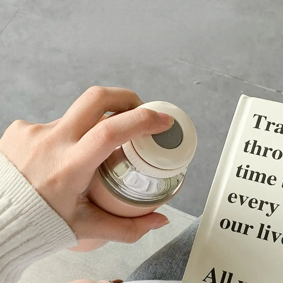 350ml Thermal Stainless Steel Flask - All Colours CreativeFemininity