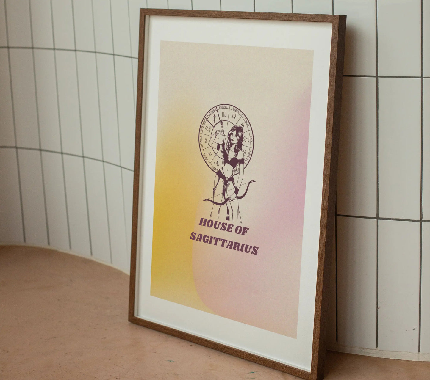 House Of Sagittarius Zodiac Wall Art Print CreativeFemininity