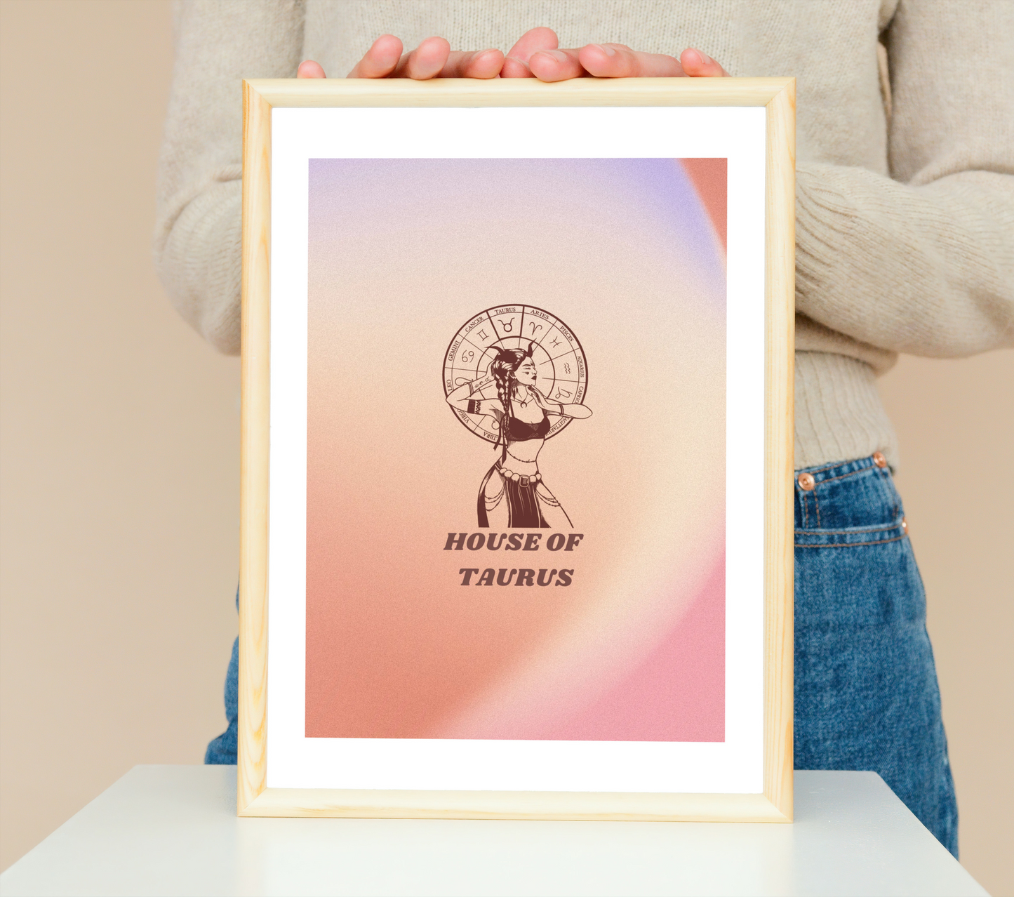 House Of Taurus Zodiac Wall Art Print