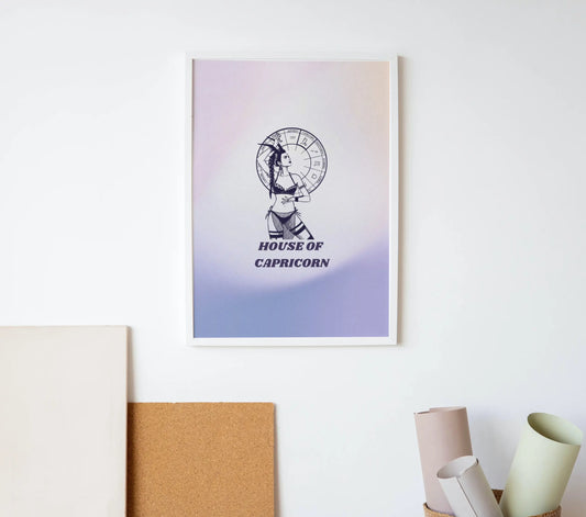 House Of Capricorn Zodiac Wall Art Print CreativeFemininity