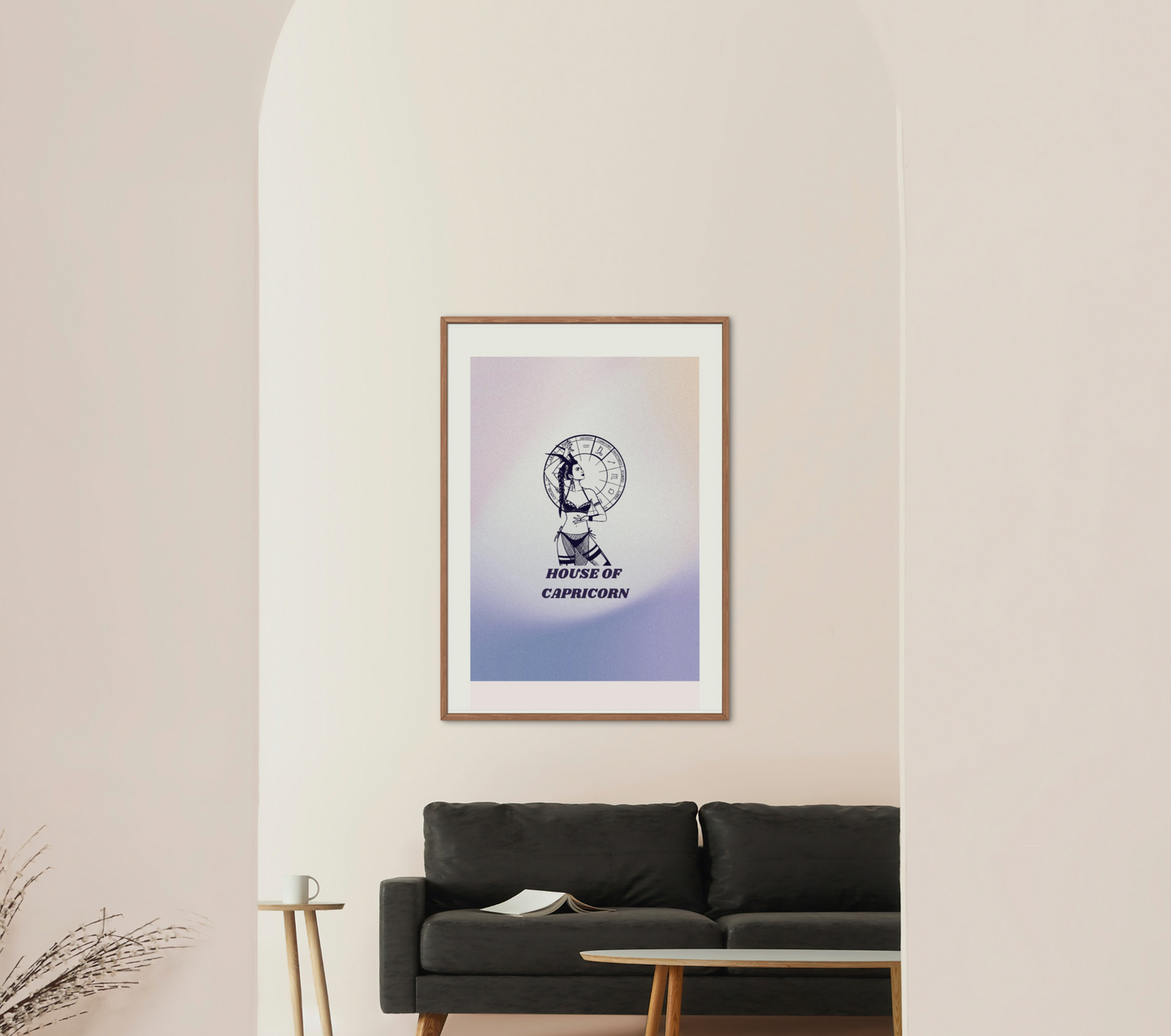 House Of Capricorn Zodiac Wall Art Print
