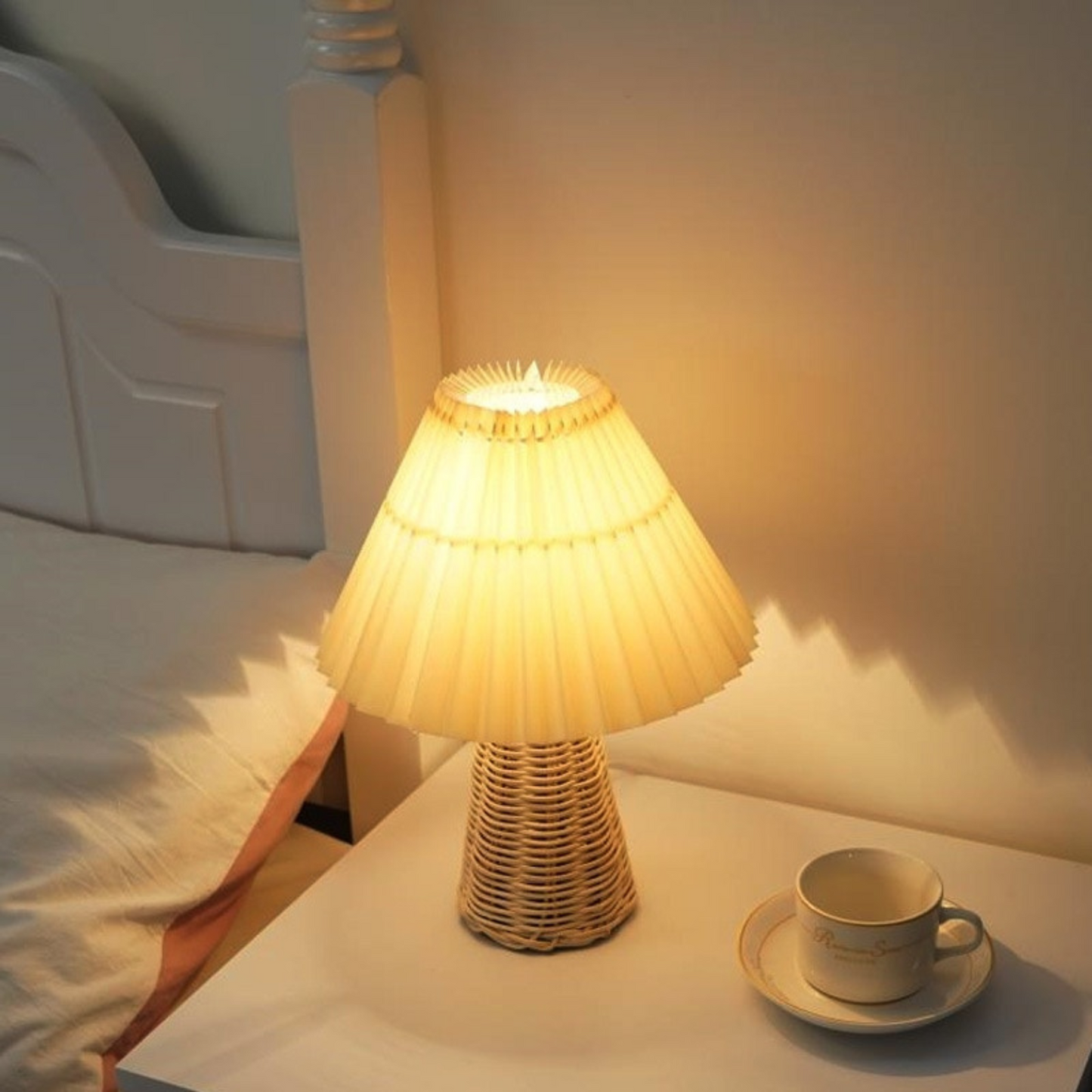 Vintage Japanese Rattan Lamp