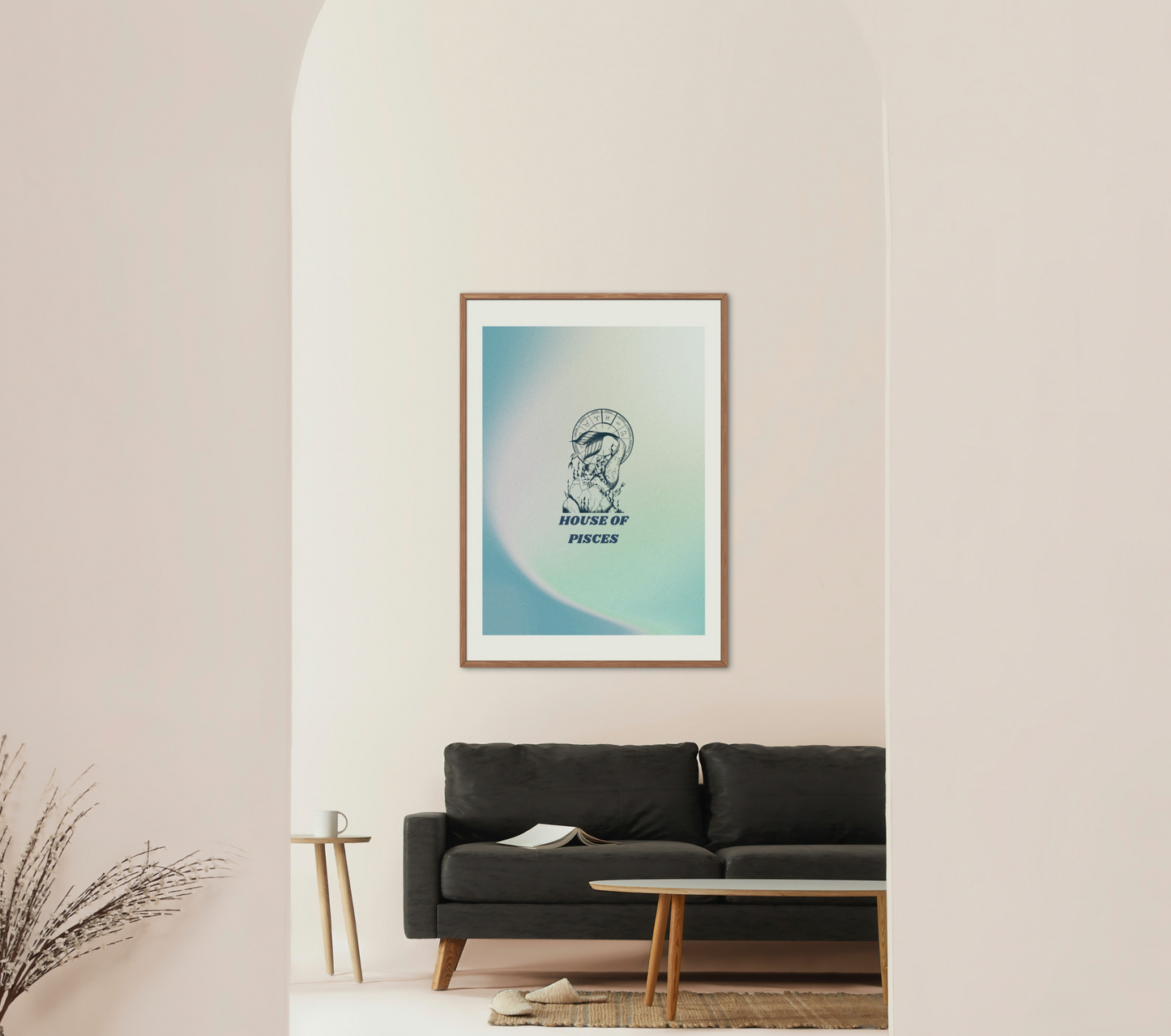 House Of Pisces Zodiac Wall Art Print