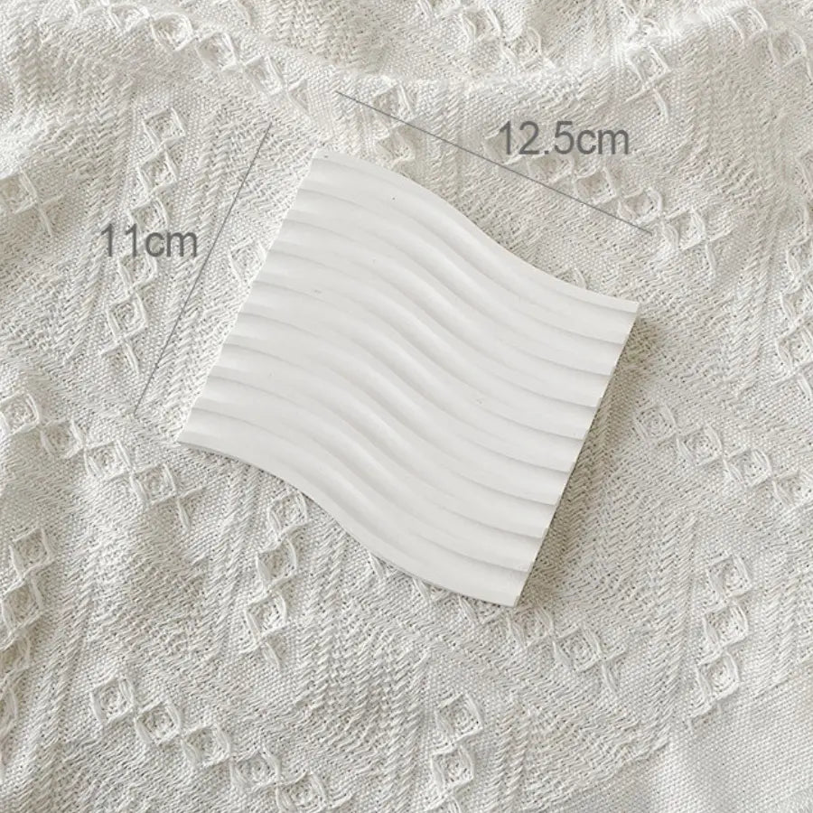 White Textured Dressing Table Tray CreativeFemininity