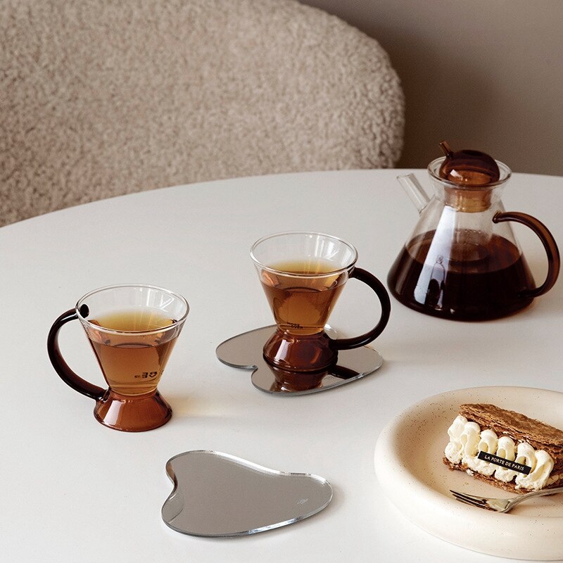 Wavy Mirrored Table Coasters