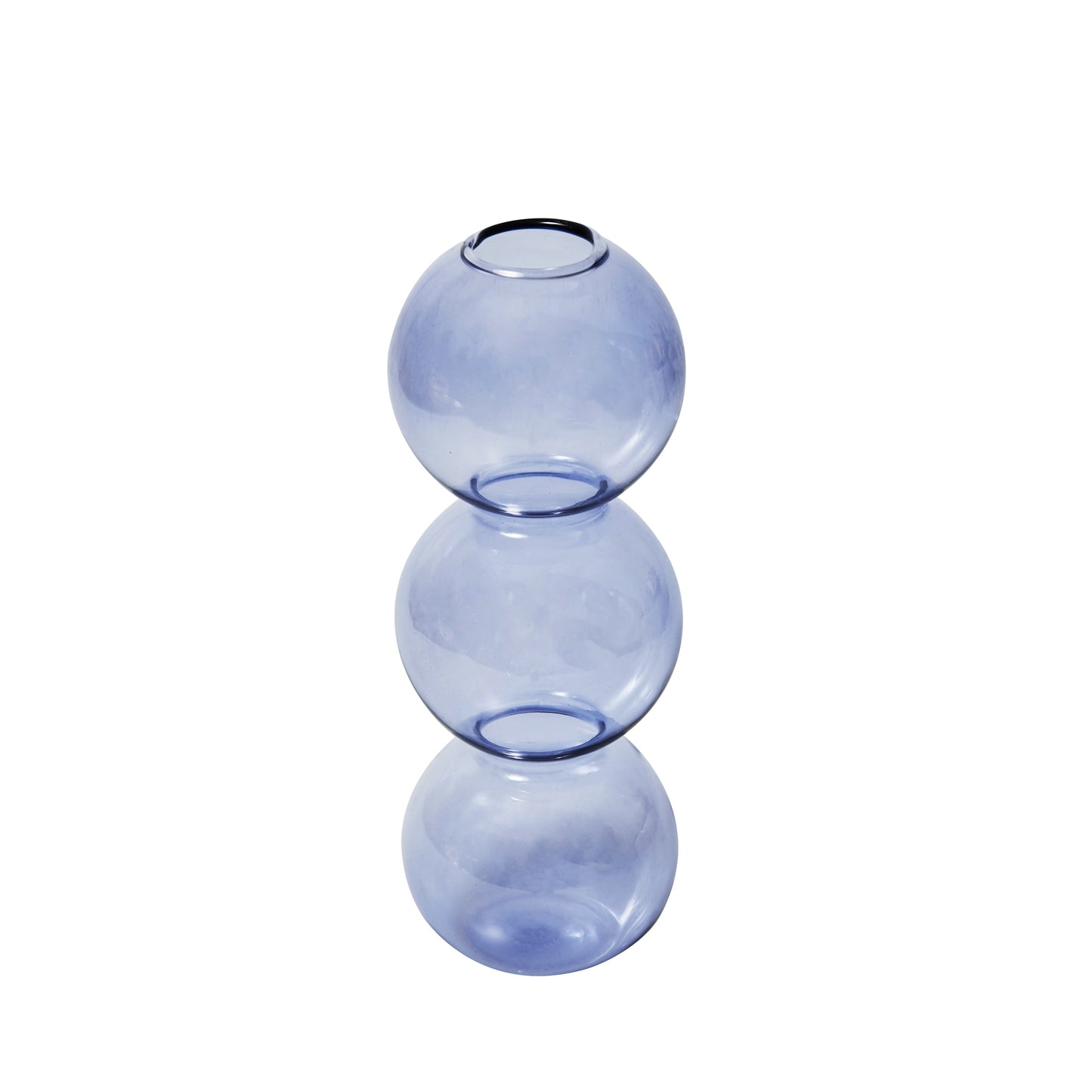 Lilac Clear Glass Vase & Candle Holder