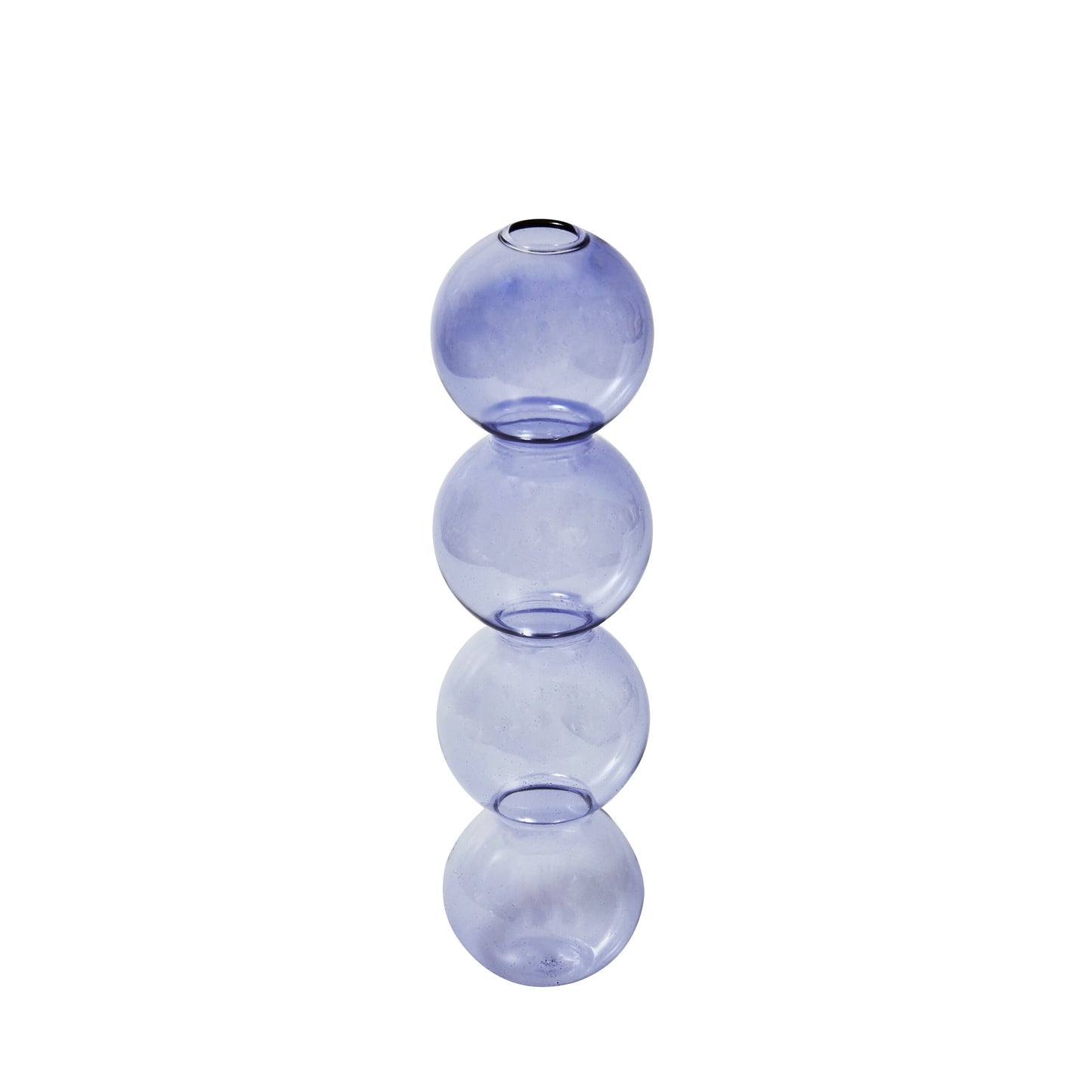 Lilac Clear Glass Vase & Candle Holder