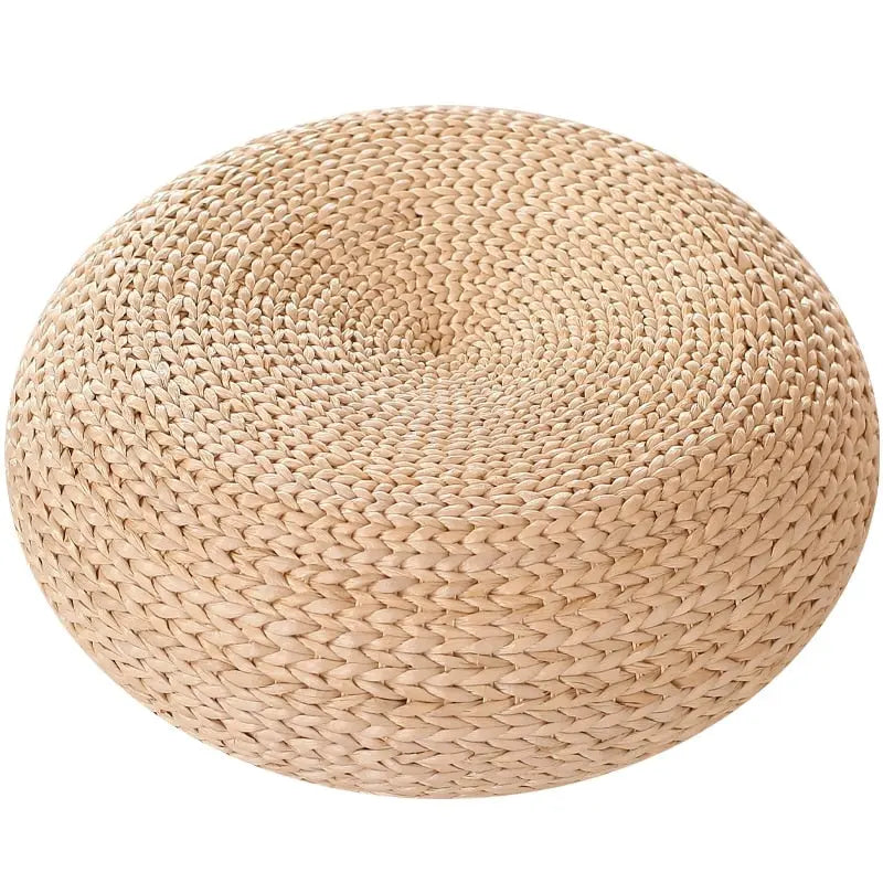 Japanese Rattan Floor Cushion CreativeFemininity