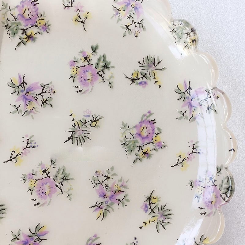 Plastic Gingham Pattern Brunch Dining Set