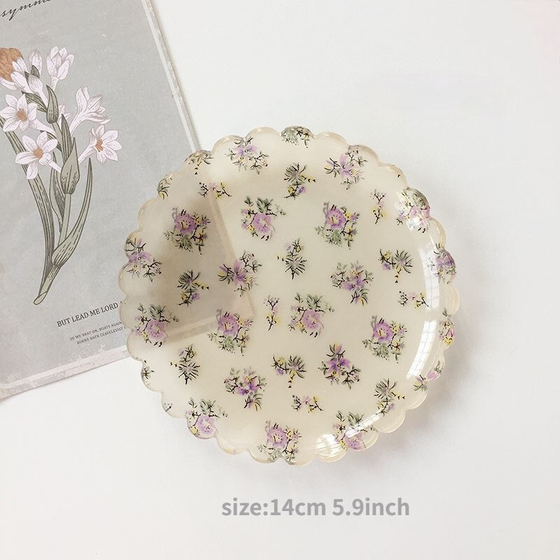 Plastic Gingham Pattern Brunch Dining Set