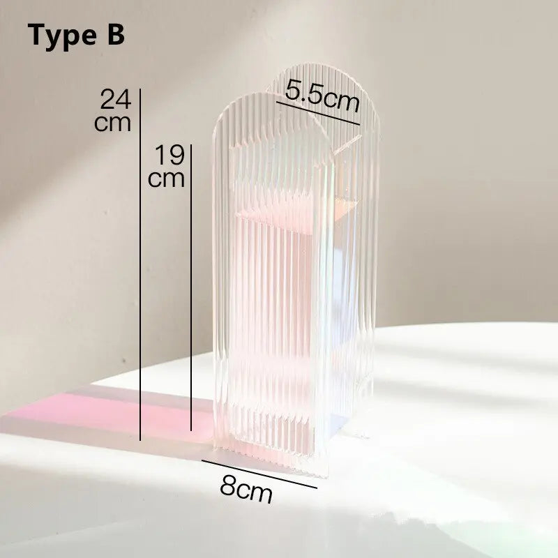 Tall Wavy Acrylic Vase CreativeFemininity