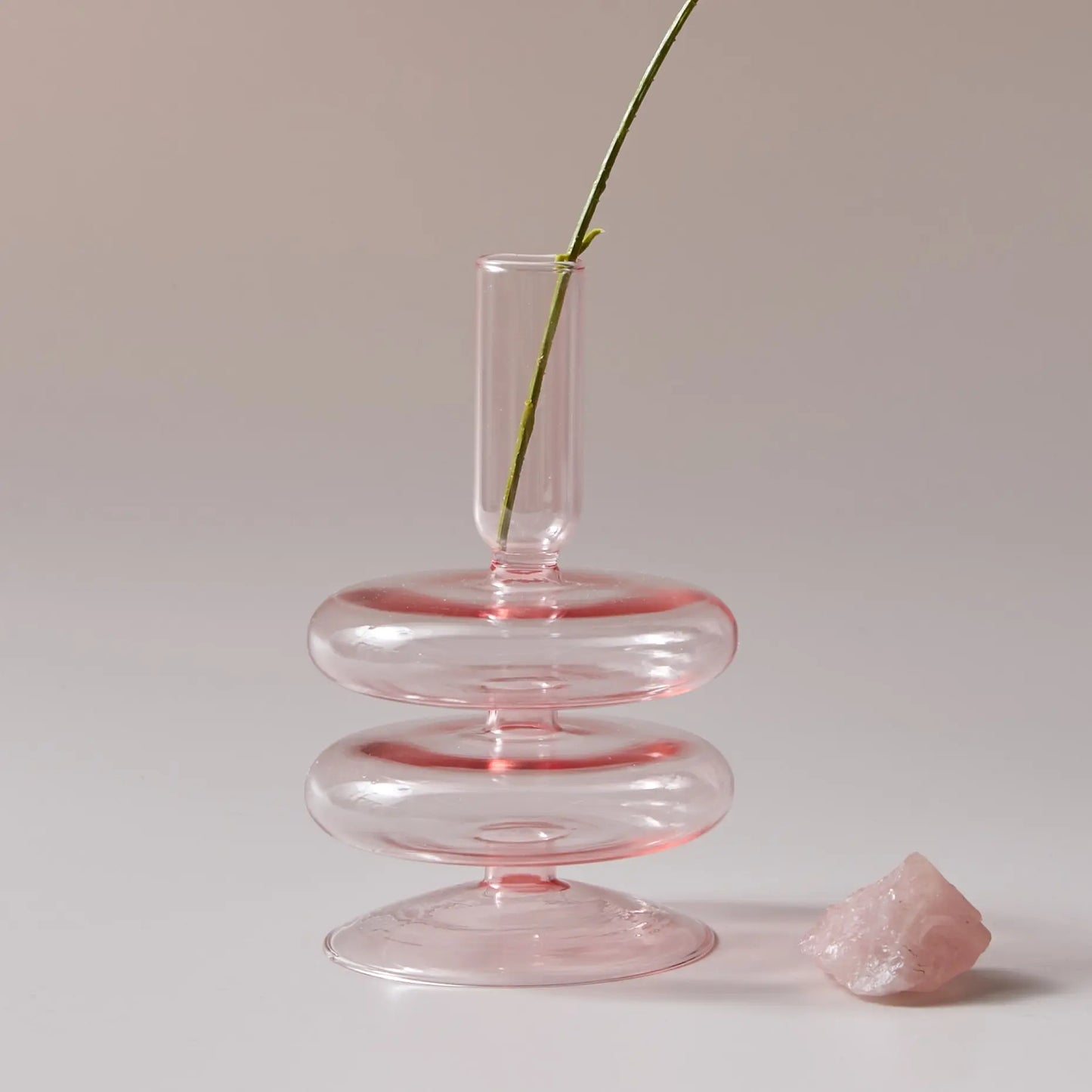 Pink Nordic Glass Vase & Candle Holder CreativeFemininity