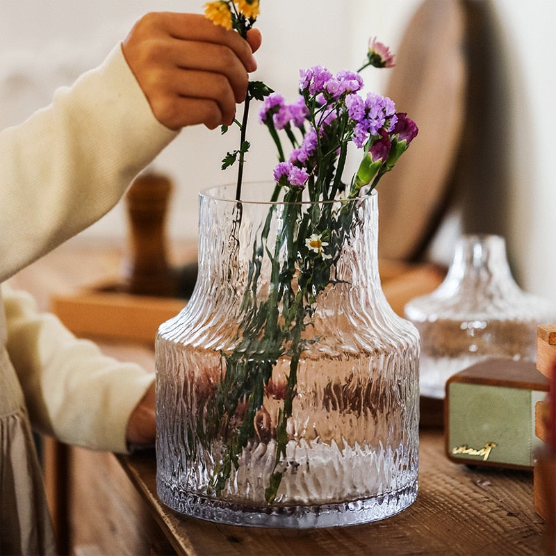 Glacial Nordic Glass Vase