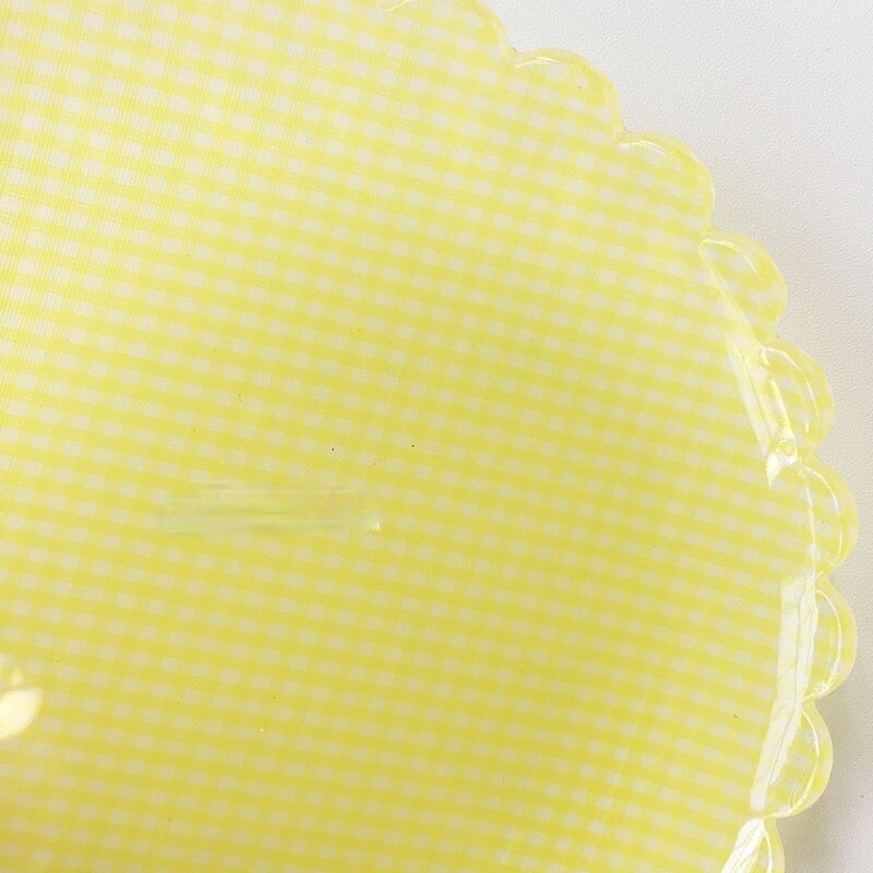 Plastic Gingham Pattern Brunch Dining Set