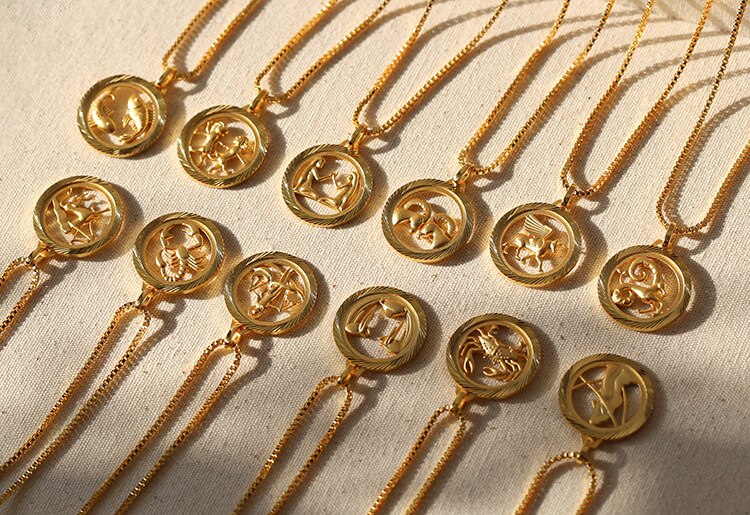18K Gold Constellation Pendant Necklace