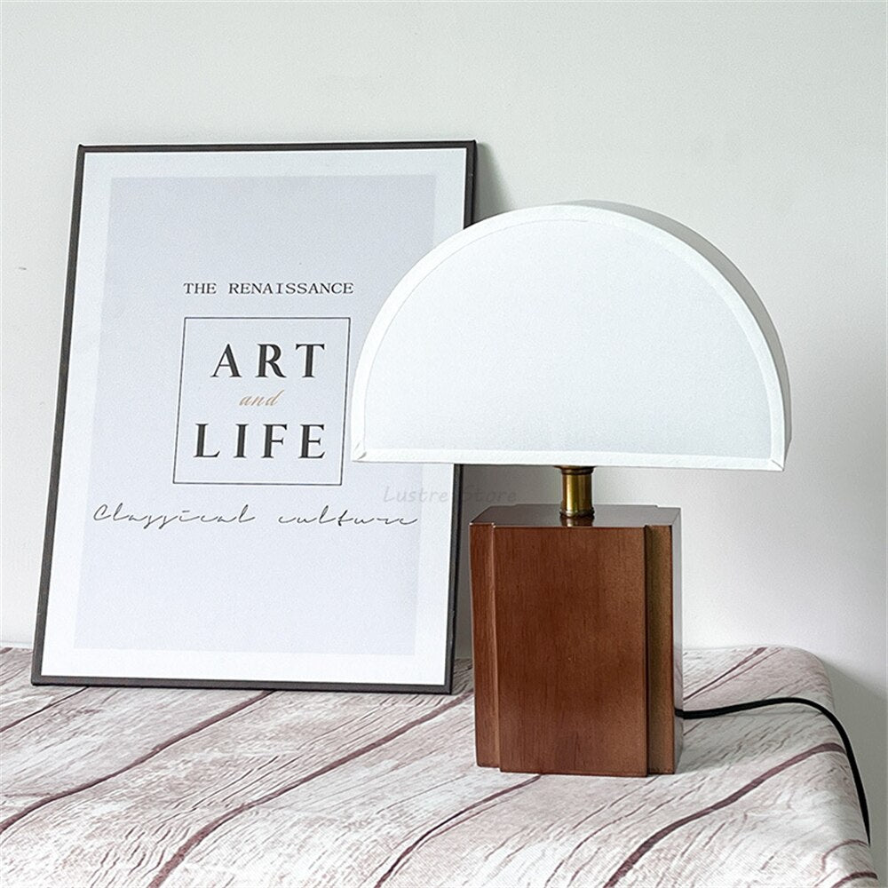 Nordic Mid Century Wooden Lamp