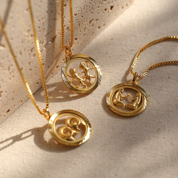 18K Gold Constellation Pendant Necklace
