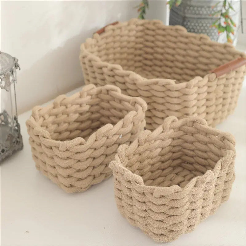 Stylish Woven Storage Basket CreativeFemininity