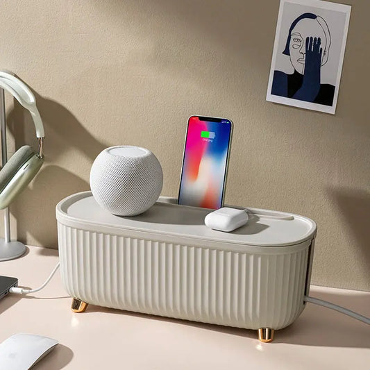 white hidden storage box