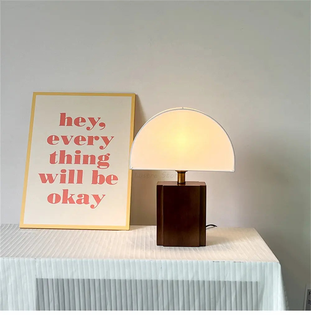 Nordic Mid Century Wooden Lamp CreativeFemininity