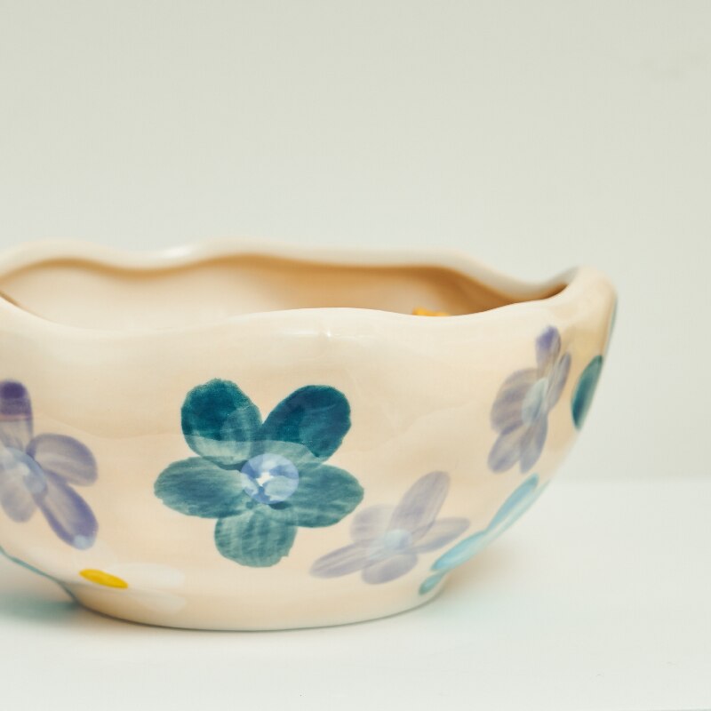 Ceramic Floral Painted Bowl