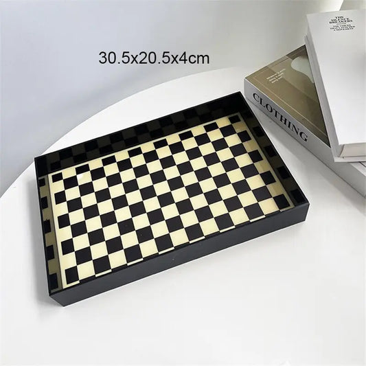 Checkerboard Coffee Table Tray CreativeFemininity