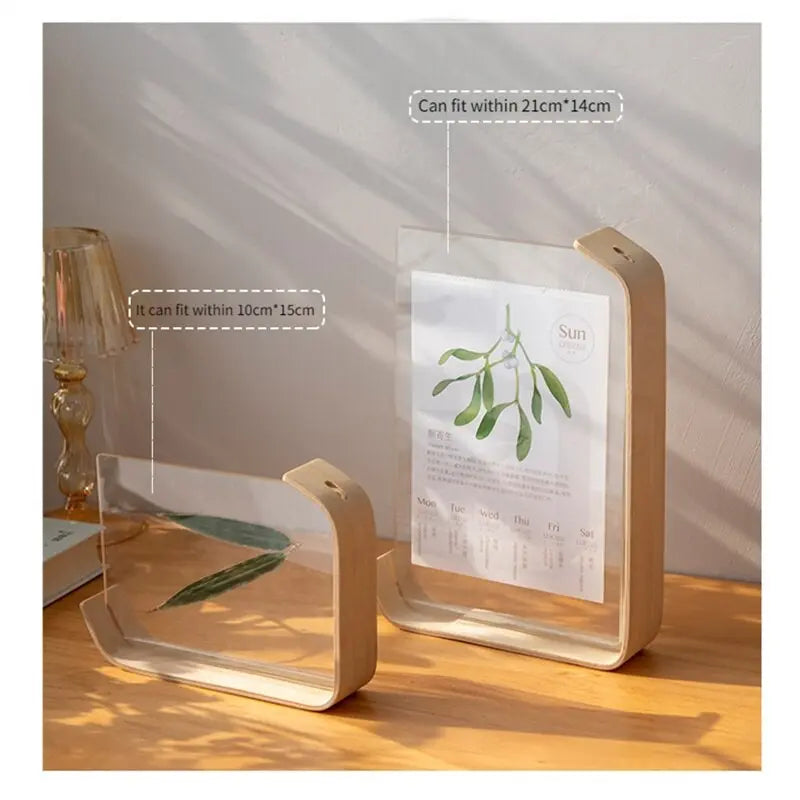 Standing Wooden Acrylic Photo Frame CreativeFemininity