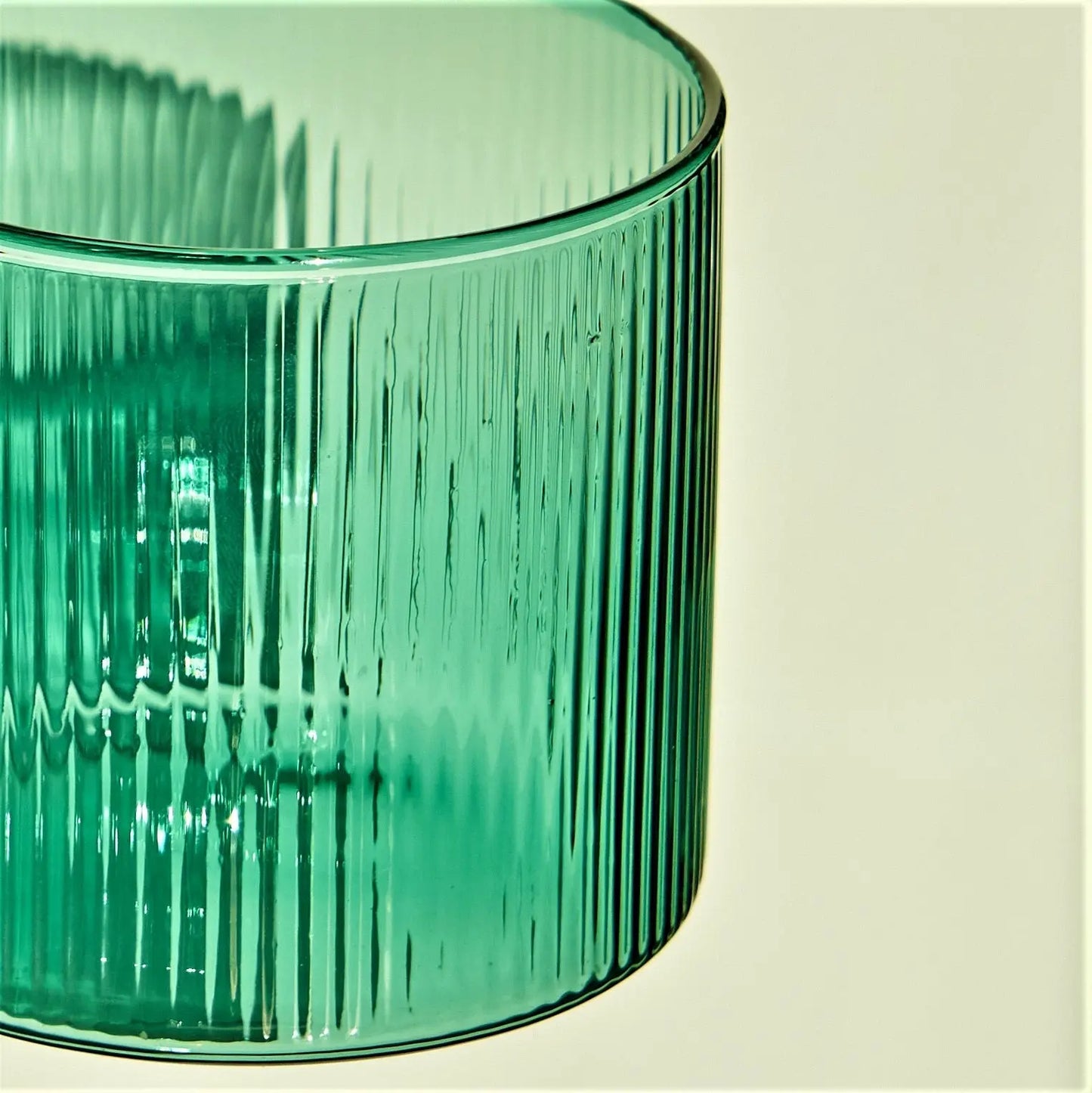 Pink & Green Ripple Glass Coffee Cup CreativeFemininity