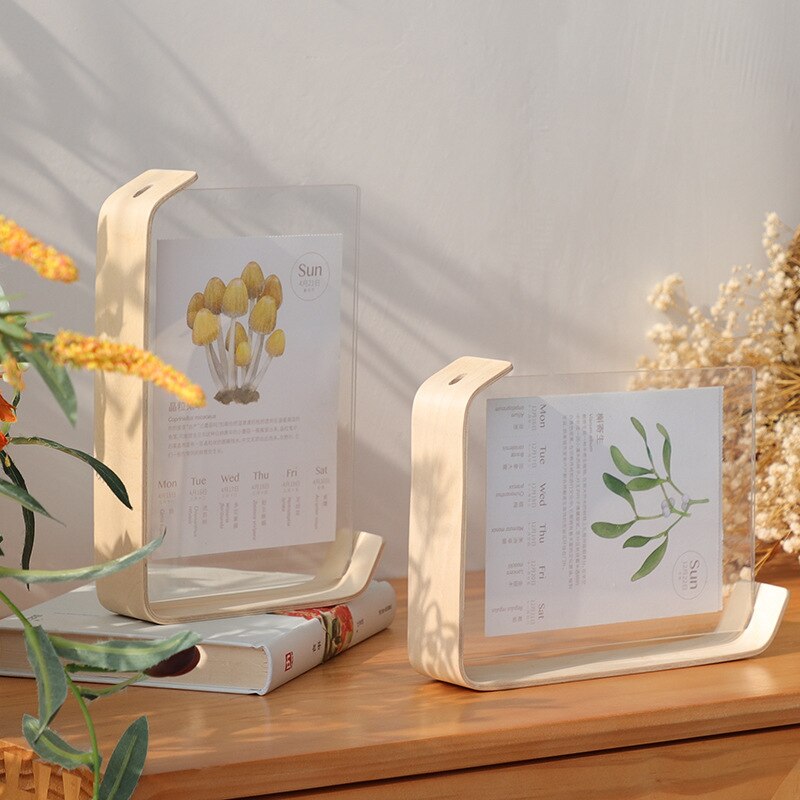 Standing Wooden Acrylic Photo Frame
