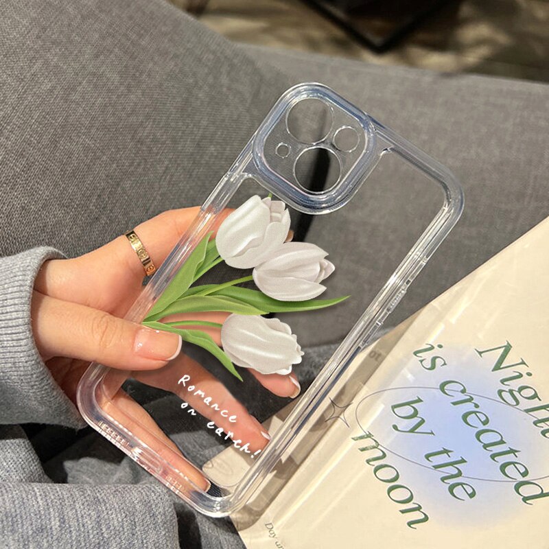 Pink Tulip Flower iPhone Case