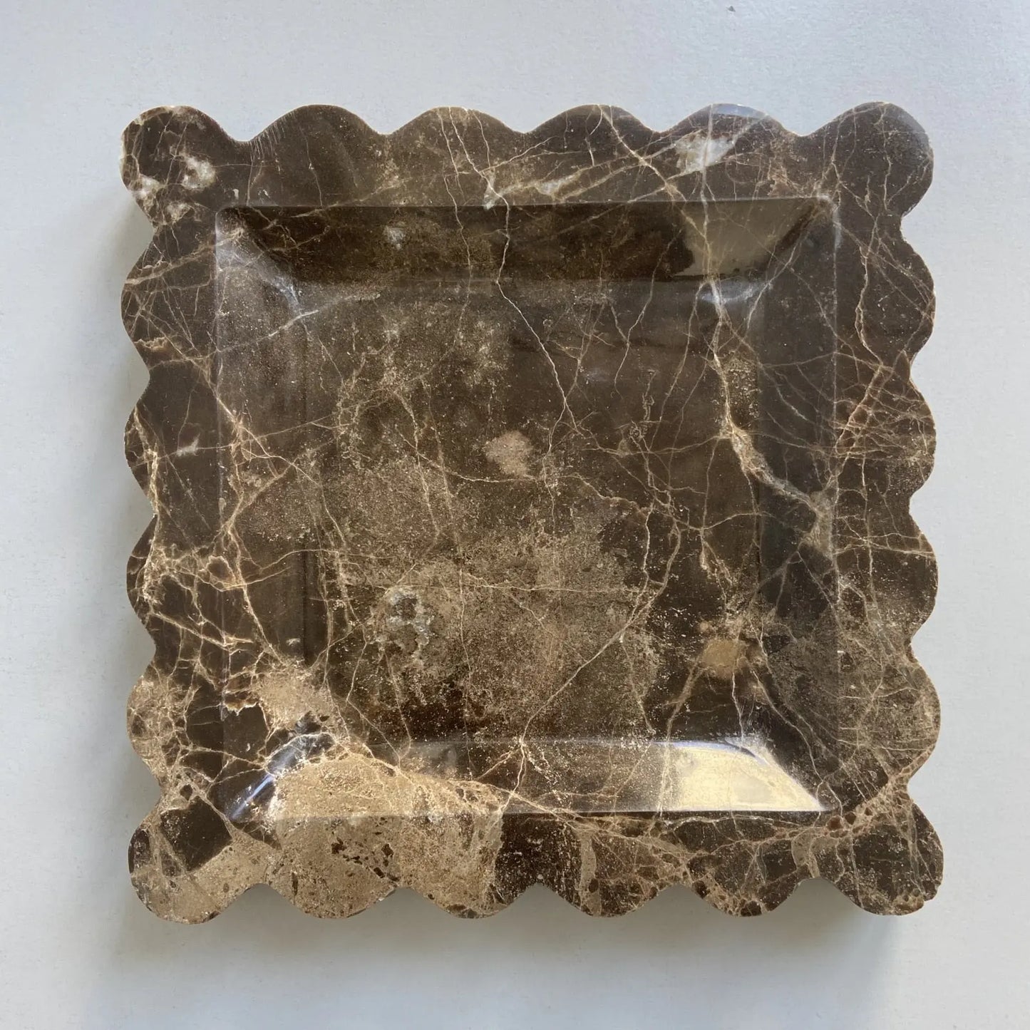 Handmade Marble Stone Scalloped Dish CreativeFemininity