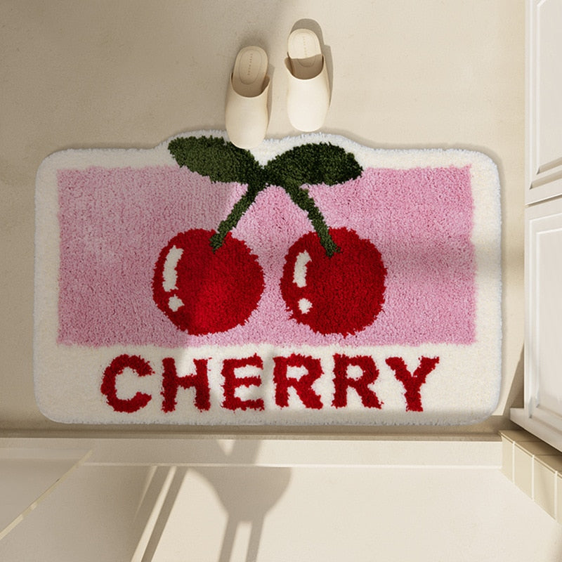 kawaii cherry rug
